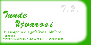 tunde ujvarosi business card